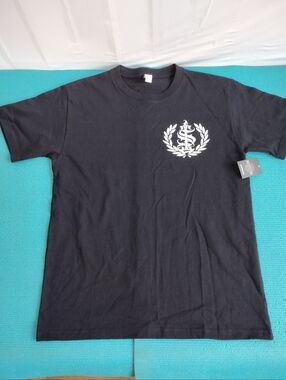 NWT Sacred Ink Black Punk Gothic T-shirt Graphic Tee Short Sleeve Size M